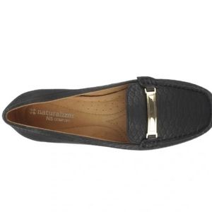 Naturalizer Driver Flats Black Leather Size 9.5